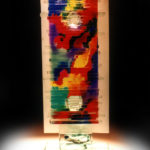 Layered glass candle hlder 1 $275.