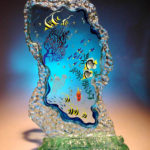 Aquatic sculpture clear 6- Liquid elegance-16in  $350.